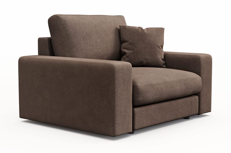 Arken Lyx Dyp Lenestol i stoff - Brun - Møbler - Stoler & lenestoler - Lenestoler