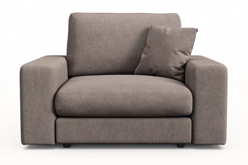 Arken Lyx Dyp Lenestol i stoff - Brun - Møbler - Stoler & lenestoler - Lenestoler