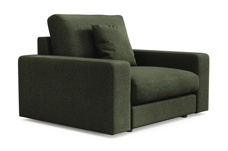 Arken Lyx Dyp Lenestol i stoff - Grön - Møbler - Stoler & lenestoler - Lenestoler