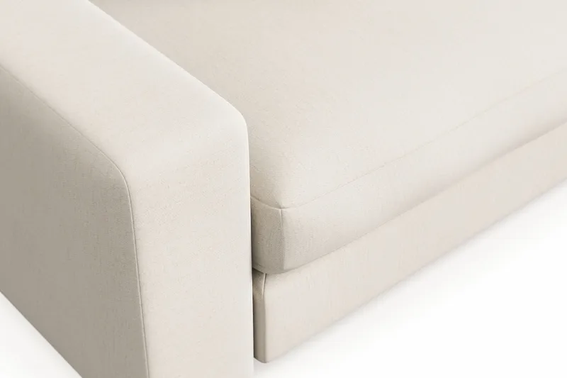 Arken Lyx Dyp Lenestol i stoff - Lys beige - Møbler - Stoler & lenestoler - Lenestoler