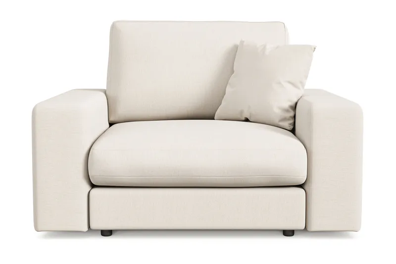 Arken Lyx Dyp Lenestol i stoff - Lys beige - Møbler - Stoler & lenestoler - Lenestoler