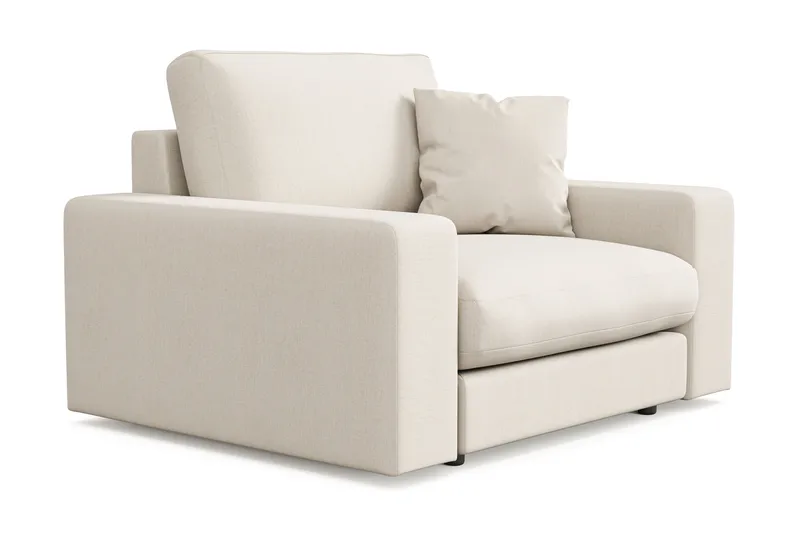 Arken Lyx Dyp Lenestol i stoff - Lys beige - Møbler - Stoler & lenestoler - Lenestoler