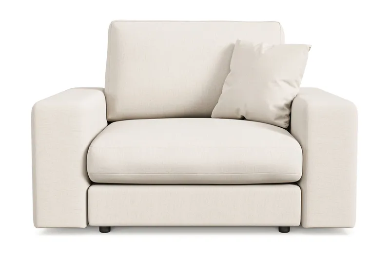 Arken Lyx Dyp Lenestol i stoff - Lys beige - Møbler - Stoler & lenestoler - Lenestoler