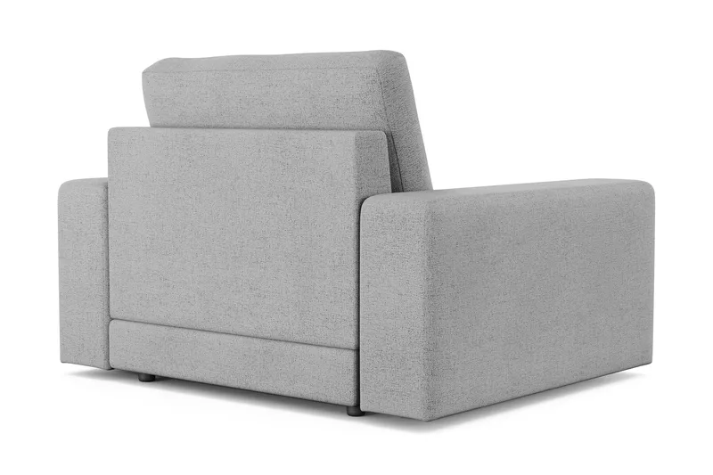 Arken Lyx Dyp Lenestol i stoff - Lysegrå - Møbler - Stoler & lenestoler - Lenestoler