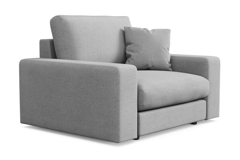 Arken Lyx Dyp Lenestol i stoff - Lysegrå - Møbler - Stoler & lenestoler - Lenestoler