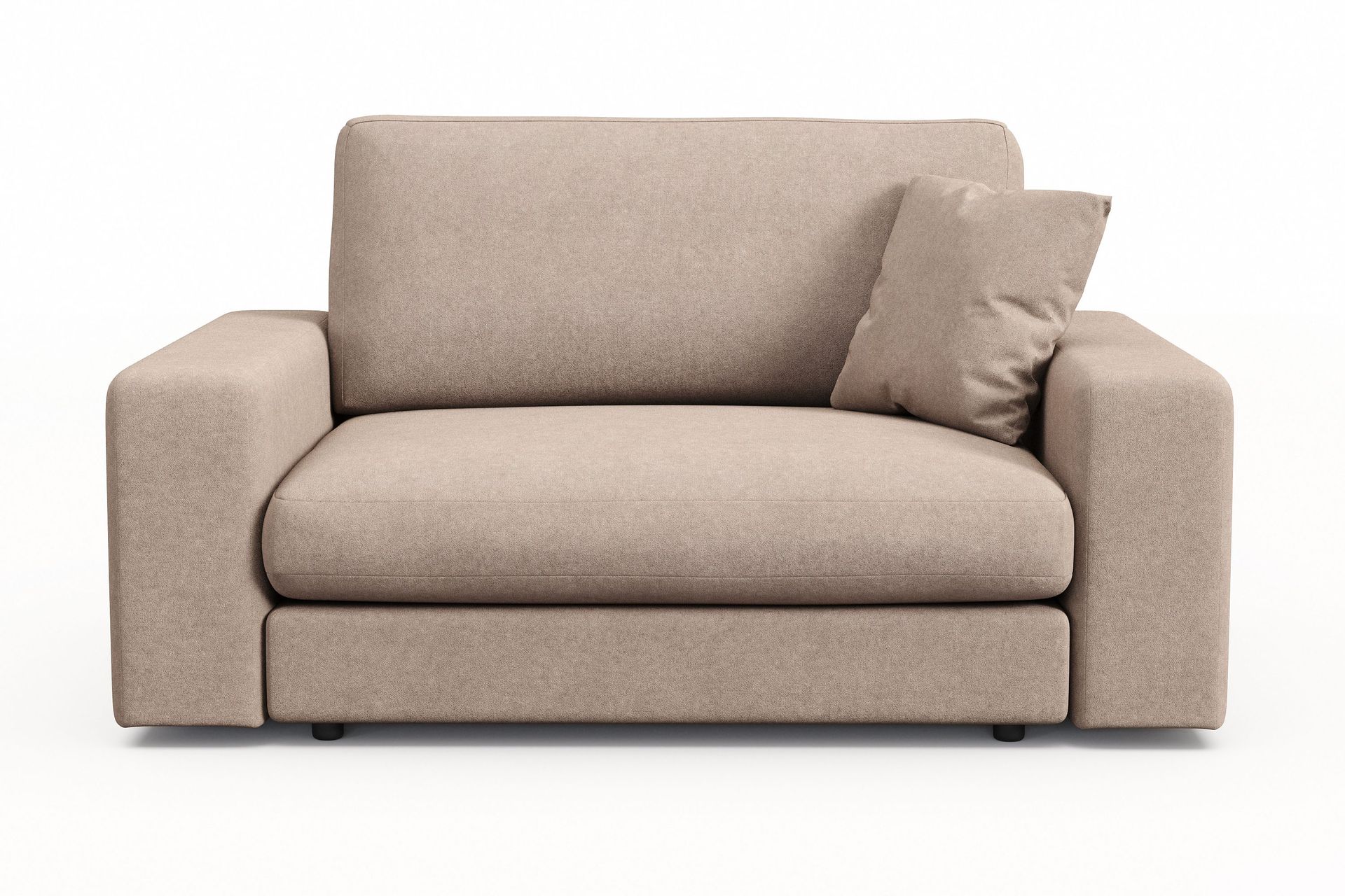 Arken Lyx stor, dyp lenestol i stoff - Beige