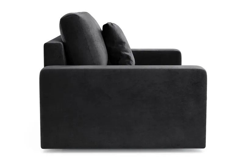 Arken Lyx Stor Dyp Lenestol i fløyel - Svart - Møbler - Stoler & lenestoler - Lenestoler