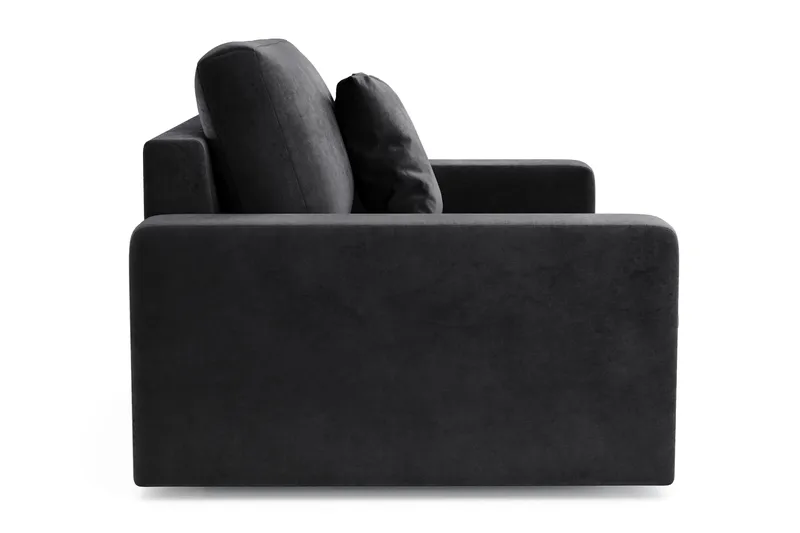 Arken Lyx Stor Dyp Lenestol i fløyel - Svart - Møbler - Stoler & lenestoler - Lenestoler