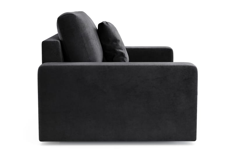 Arken Lyx Stor Dyp Lenestol i fløyel - Svart - Møbler - Stoler & lenestoler - Lenestoler