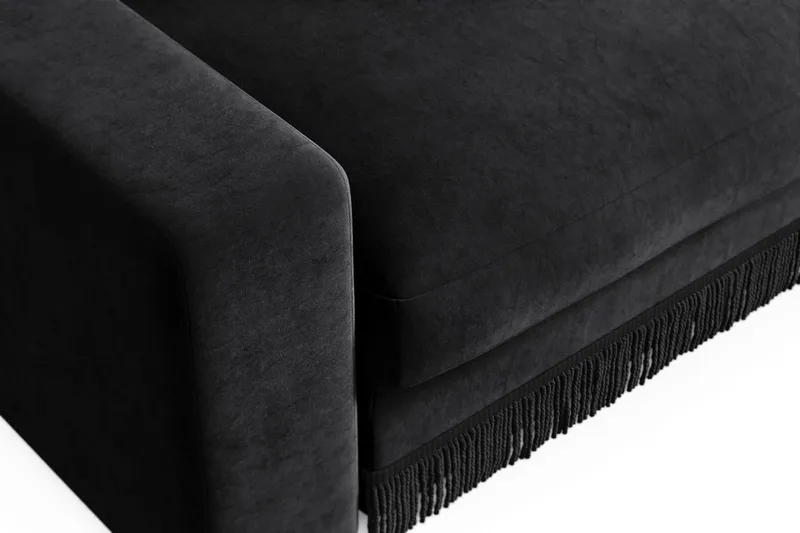 Arken Lyx Stor Dyp Lenestol i fløyel - Svart - Møbler - Stoler & lenestoler - Lenestoler