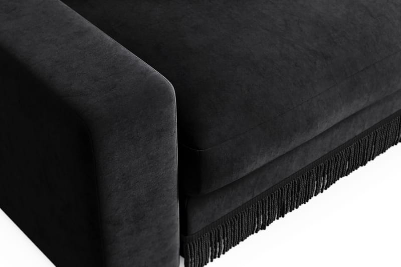 Arken Lyx Stor Dyp Lenestol i fløyel - Svart - Møbler - Stoler & lenestoler - Lenestoler