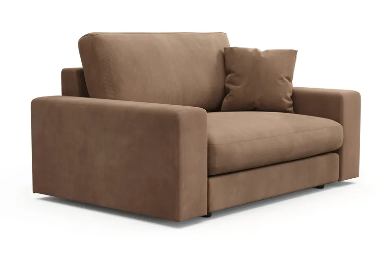 Arken Lyx Stor Dyp Lenestol i Manchester - Brun - Møbler - Stoler & lenestoler - Lenestoler