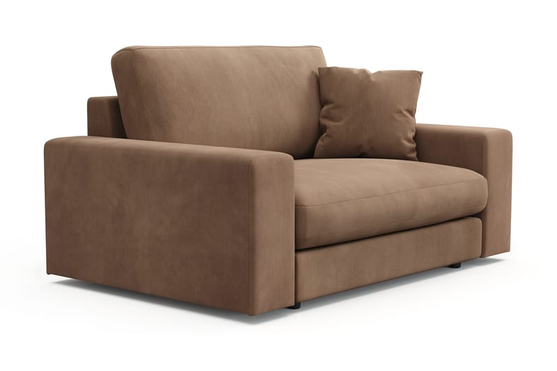 Arken Lyx Stor Dyp Lenestol i Manchester - Brun - Møbler - Stoler & lenestoler - Lenestoler