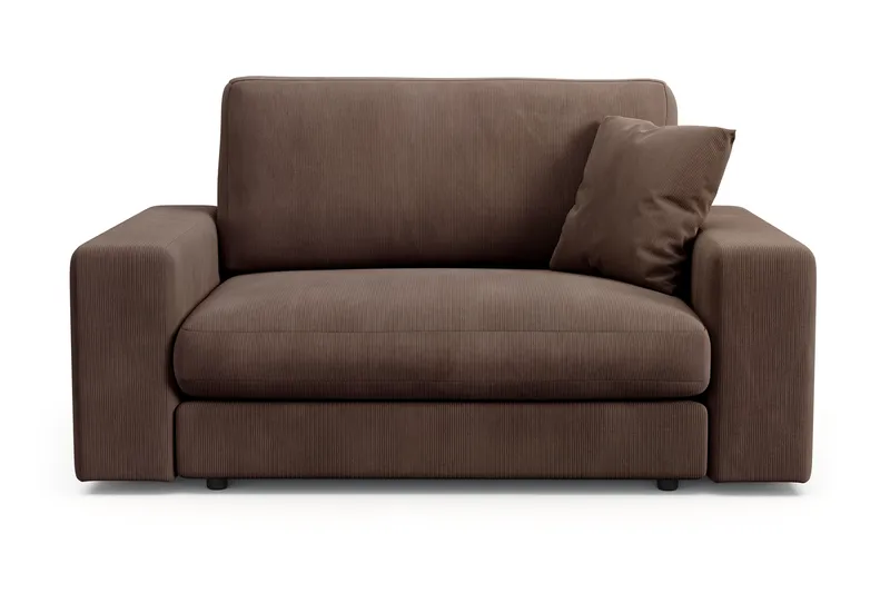 Arken Lyx Stor Dyp Lenestol i Manchester - Brun - Møbler - Stoler & lenestoler - Lenestoler