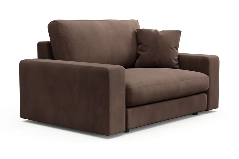 Arken Lyx Stor Dyp Lenestol i Manchester - Brun - Møbler - Stoler & lenestoler - Lenestoler