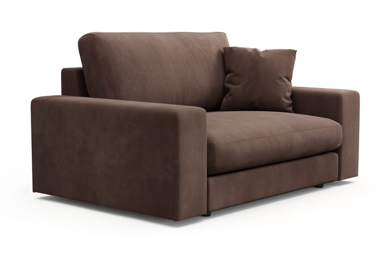 Arken Lyx Stor Dyp Lenestol i Manchester - Brun - Møbler - Stoler & lenestoler - Lenestoler