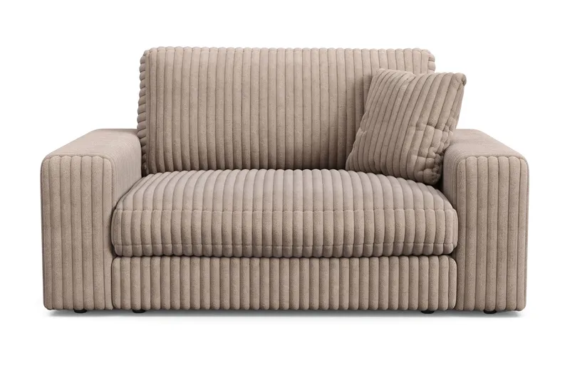 Arken Lyx Stor Dyp Lenestol i Manchester - Greige - Møbler - Stoler & lenestoler - Lenestoler