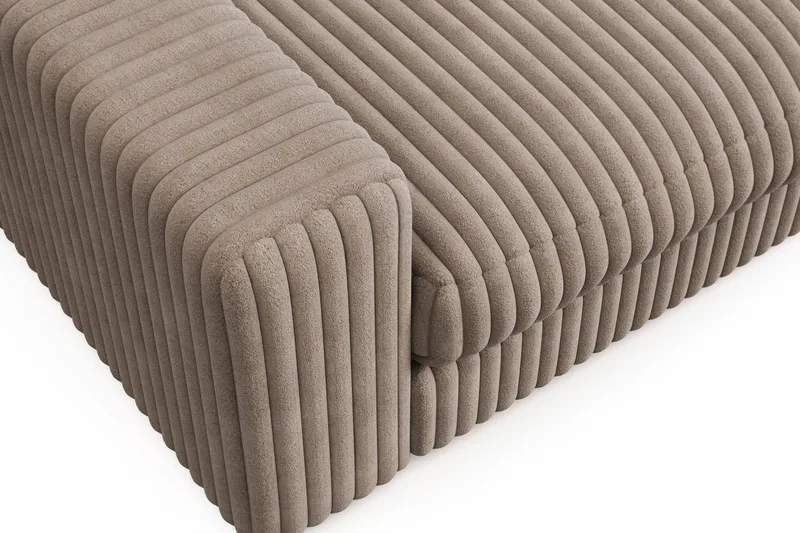 Arken Lyx Stor Dyp Lenestol i Manchester - Greige - Møbler - Stoler & lenestoler - Lenestoler