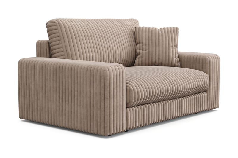 Arken Lyx Stor Dyp Lenestol i Manchester - Greige - Møbler - Stoler & lenestoler - Lenestoler