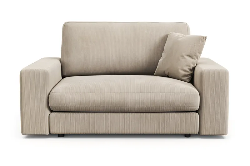 Arken Lyx Stor Dyp Lenestol i Manchester - Greige - Møbler - Stoler & lenestoler - Lenestoler