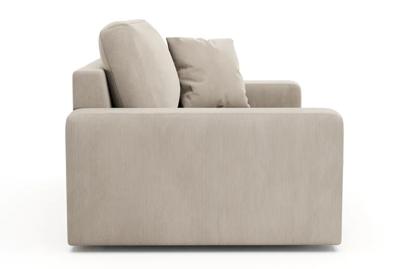 Arken Lyx Stor Dyp Lenestol i Manchester - Greige - Møbler - Stoler & lenestoler - Lenestoler