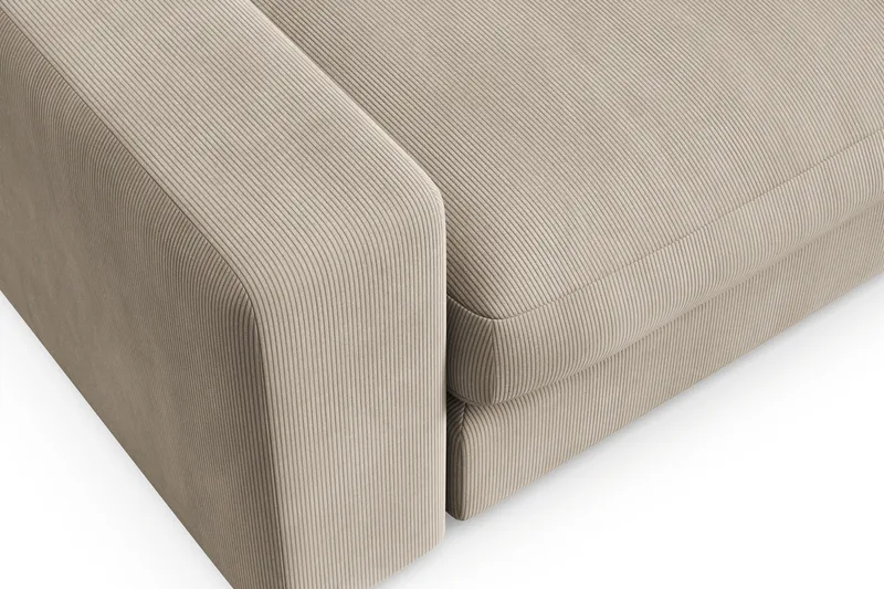 Arken Lyx Stor Dyp Lenestol i Manchester - Greige - Møbler - Stoler & lenestoler - Lenestoler