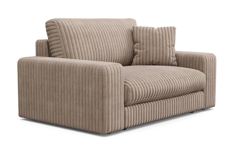 Arken Lyx Stor Dyp Lenestol i Manchester - Greige - Møbler - Stoler & lenestoler - Lenestoler