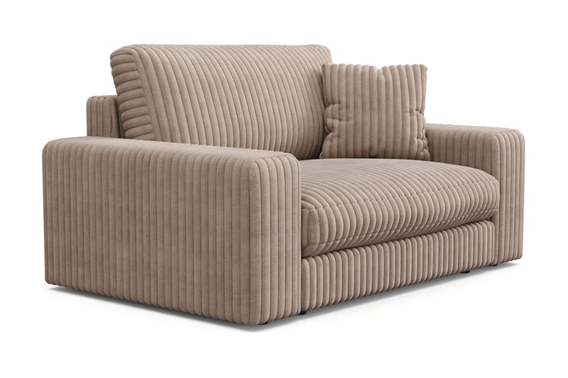 Arken Lyx Stor Dyp Lenestol i Manchester - Greige - Møbler - Stoler & lenestoler - Lenestoler