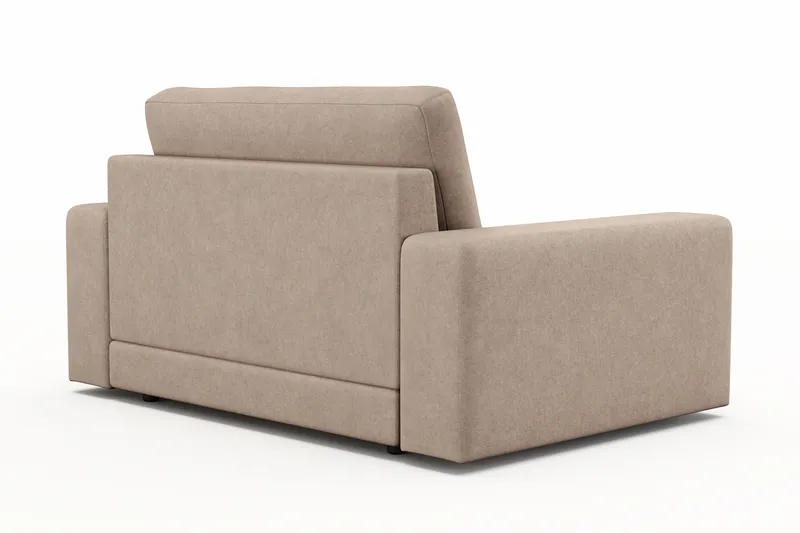 Arken Lyx Stor Dyp Lenestol i stoff - Beige - Møbler - Stoler & lenestoler - Lenestoler