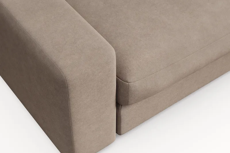 Arken Lyx Stor Dyp Lenestol i stoff - Beige - Møbler - Stoler & lenestoler - Lenestoler