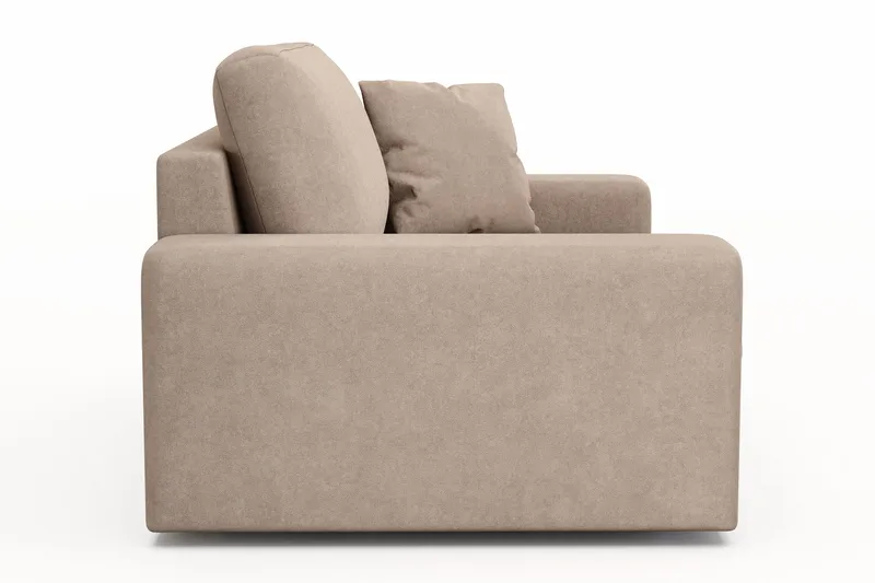 Arken Lyx Stor Dyp Lenestol i stoff - Beige - Møbler - Stoler & lenestoler - Lenestoler