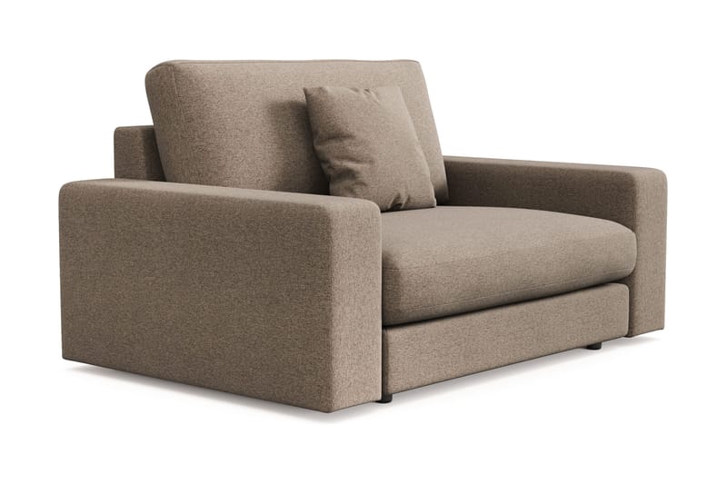 Arken Lyx Stor Dyp Lenestol i stoff - Brun - Møbler - Stoler & lenestoler - Lenestoler