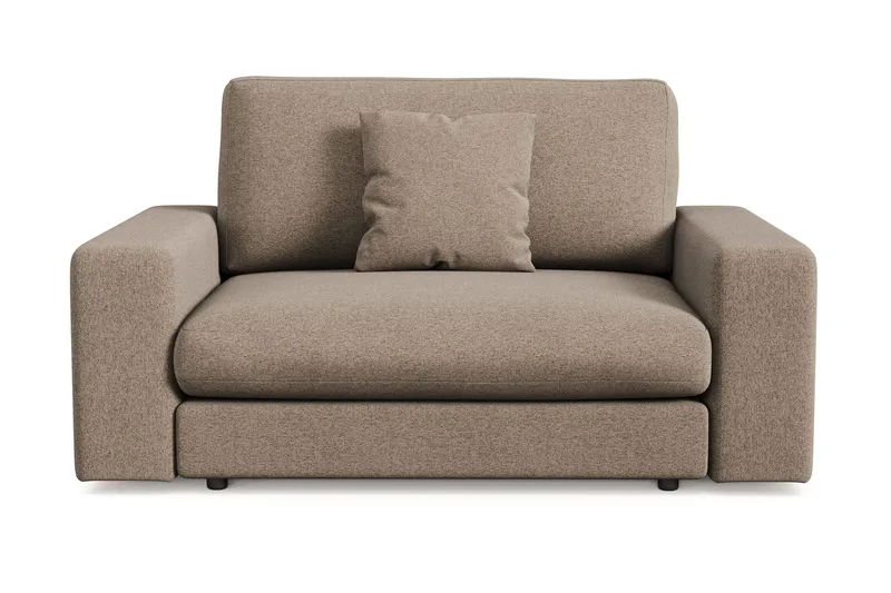 Arken Lyx Stor Dyp Lenestol i stoff - Brun - Møbler - Stoler & lenestoler - Lenestoler