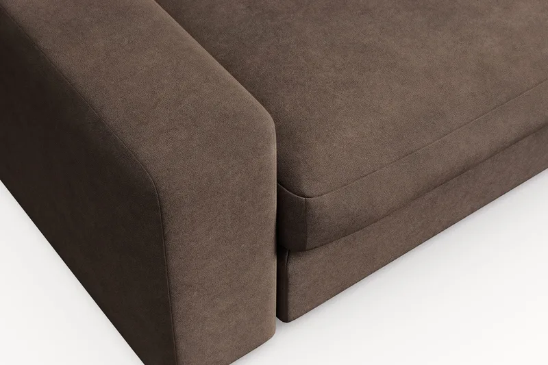 Arken Lyx Stor Dyp Lenestol i stoff - Brun - Møbler - Stoler & lenestoler - Lenestoler