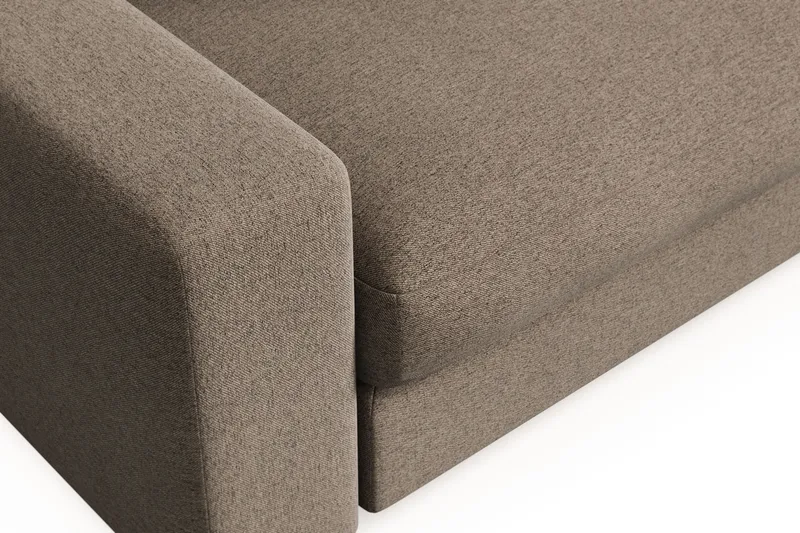 Arken Lyx Stor Dyp Lenestol i stoff - Brun - Møbler - Stoler & lenestoler - Lenestoler