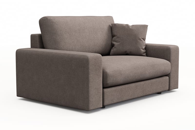 Arken Lyx Stor Dyp Lenestol i stoff - Brun - Møbler - Stoler & lenestoler - Lenestoler