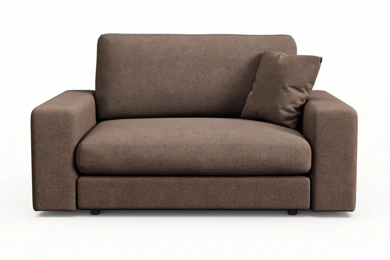 Arken Lyx Stor Dyp Lenestol i stoff - Brun - Møbler - Stoler & lenestoler - Lenestoler