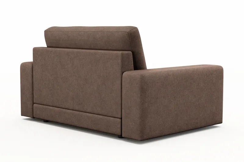 Arken Lyx Stor Dyp Lenestol i stoff - Brun - Møbler - Stoler & lenestoler - Lenestoler