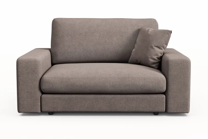 Arken Lyx Stor Dyp Lenestol i stoff - Brun - Møbler - Stoler & lenestoler - Lenestoler