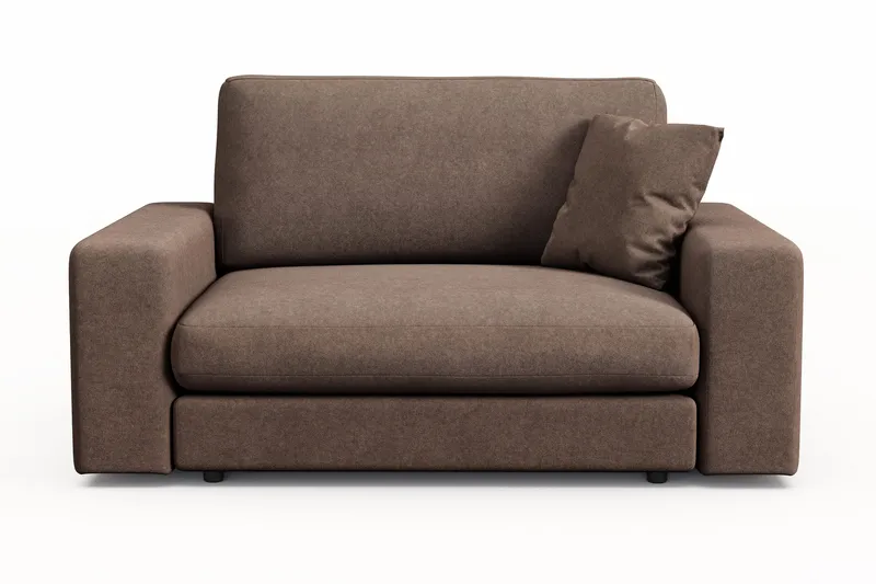 Arken Lyx Stor Dyp Lenestol i stoff - Brun - Møbler - Stoler & lenestoler - Lenestoler