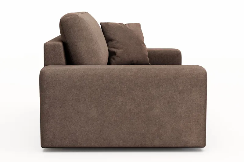 Arken Lyx Stor Dyp Lenestol i stoff - Brun - Møbler - Stoler & lenestoler - Lenestoler