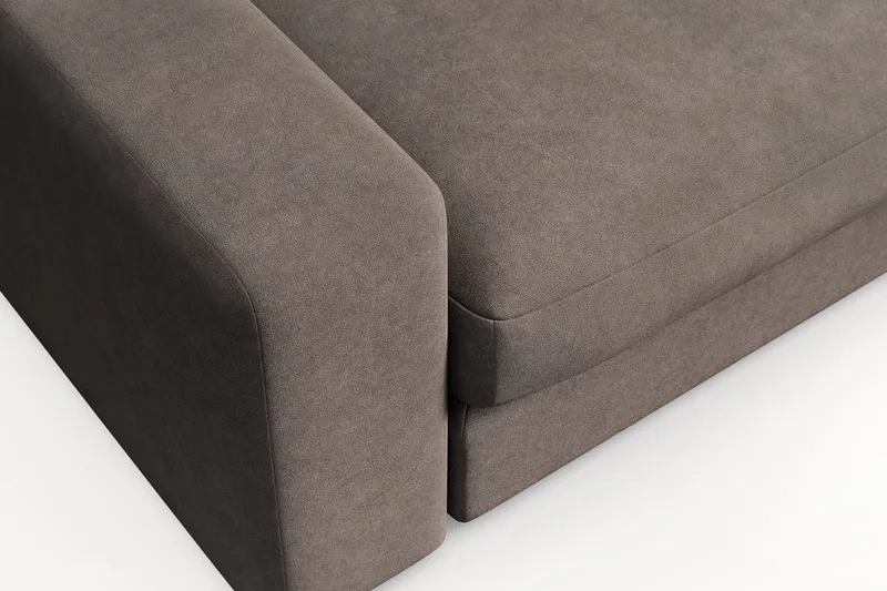 Arken Lyx Stor Dyp Lenestol i stoff - Brun - Møbler - Stoler & lenestoler - Lenestoler