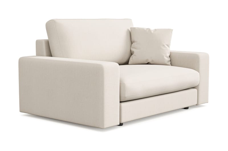 Arken Lyx Stor Dyp Lenestol i stoff - Lys beige - Møbler - Stoler & lenestoler - Lenestoler