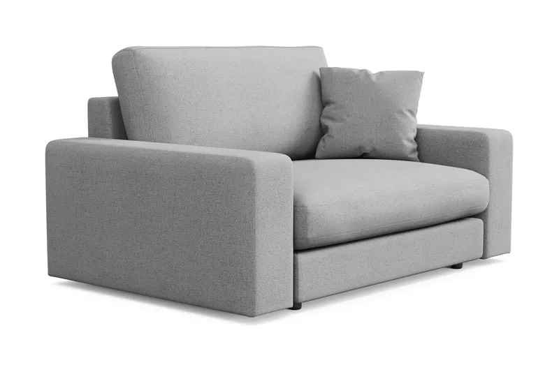 Arken Lyx Stor Dyp Lenestol i stoff - Lysegrå - Møbler - Stoler & lenestoler - Lenestoler