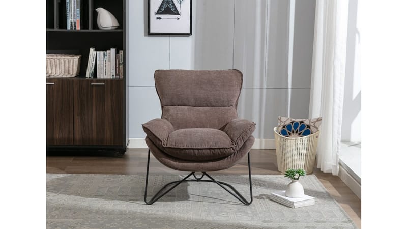 Artemis lenestol i stoff - Biscuit - Møbler - Stoler & lenestoler - Lenestoler