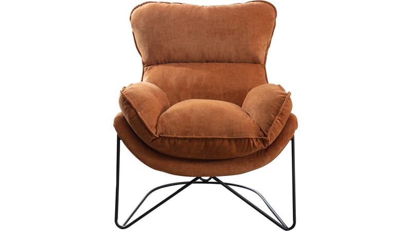 Artemis lenestol i stoff - oker - Møbler - Stoler & lenestoler - Lenestoler