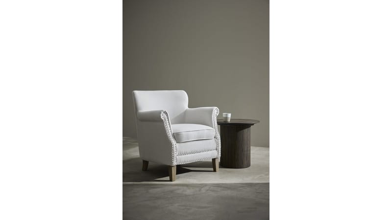 Asolo lenestol i stoff - Beige - Møbler - Stoler & lenestoler - Lenestoler