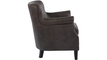 Asolo VINTAGE lenestol - Grå - Møbler - Stoler & lenestoler - Lenestoler - Lenestol skinn
