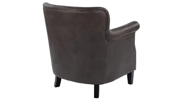 Asolo VINTAGE lenestol - Grå - Møbler - Stoler & lenestoler - Lenestoler - Lenestol skinn