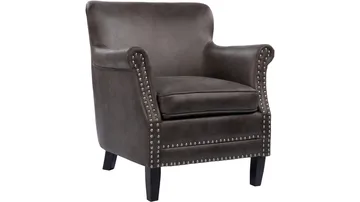 Asolo VINTAGE lenestol - Grå - Møbler - Stoler & lenestoler - Lenestoler - Lenestol skinn